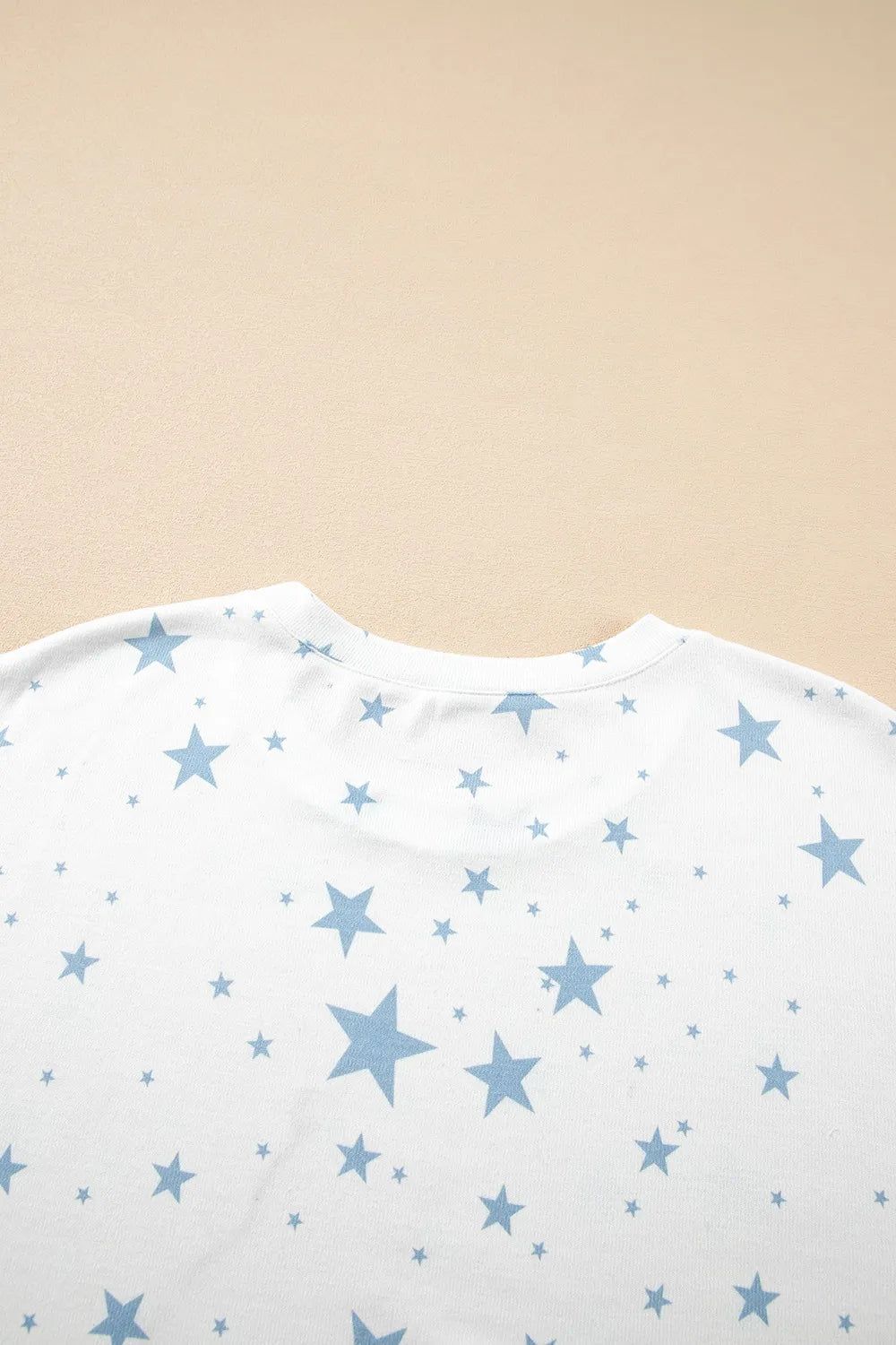 Stars Print Drop Shoulder Oversized T Shirt with Slits – Trendsi | ClozArt