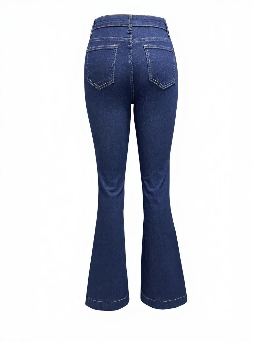 Button Fly High Waist Flare Jeans – Trendsi | ClozArt