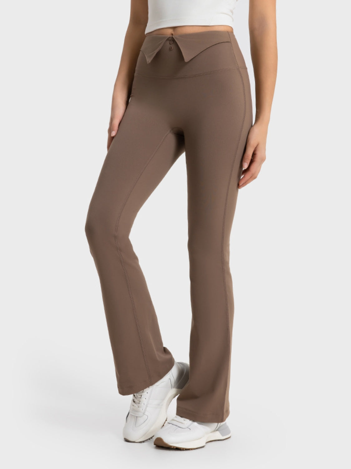 Millennia Wide Waistband Bootcut Sport Pants – Trendsi | ClozArt