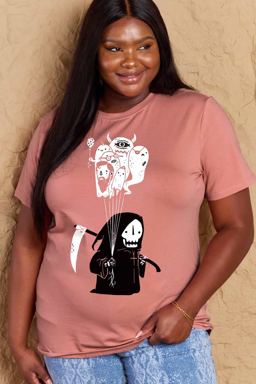 Simply Love Full Size Death Graphic T-Shirt – Trendsi | ClozArt