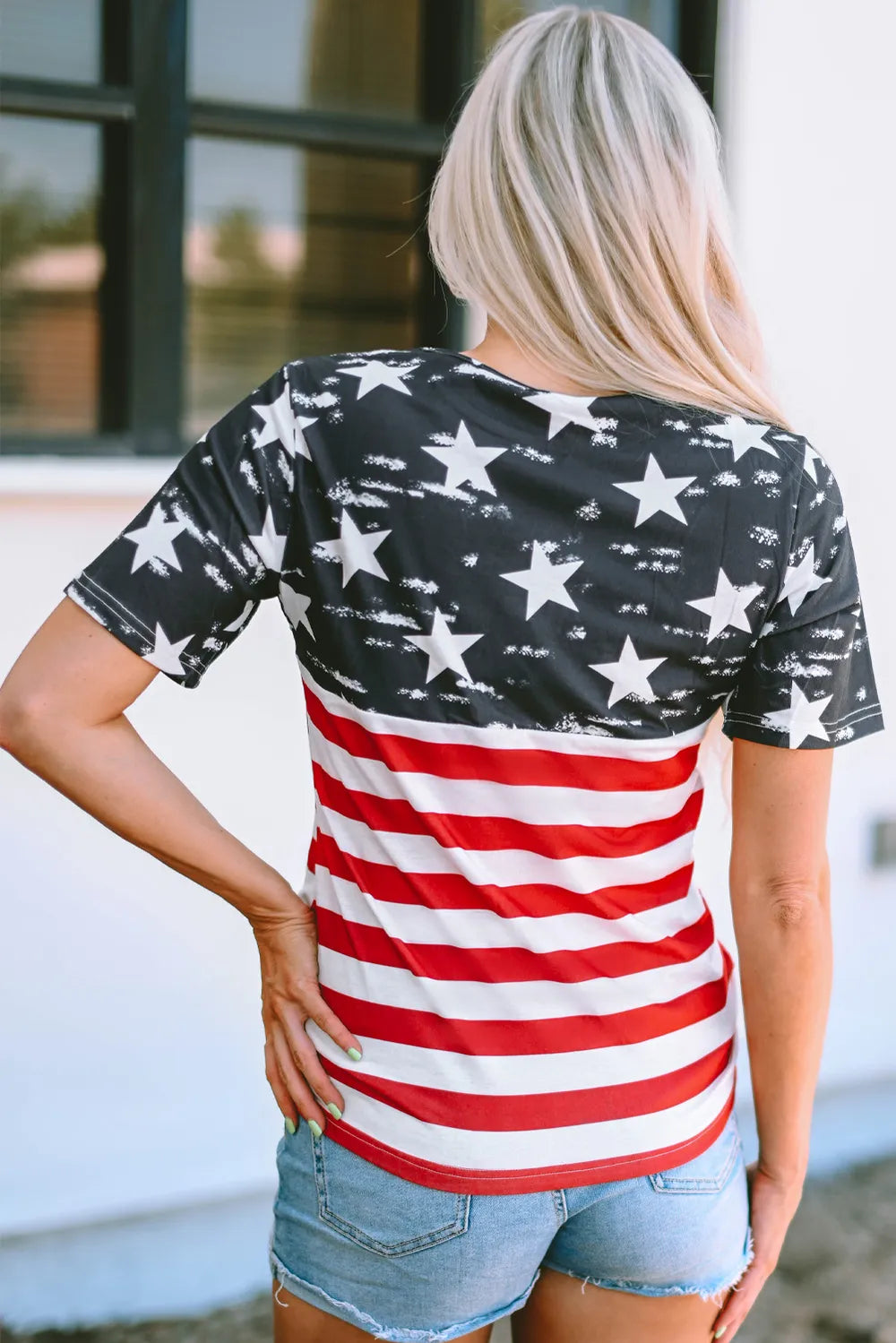Cutout Striped Round Neck Short Sleeve T-Shirt – Trendsi | ClozArt