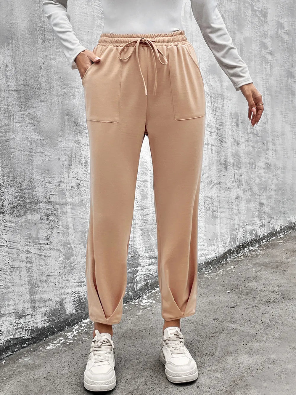 Drawstring Straight Pants with Pockets – Trendsi | ClozArt