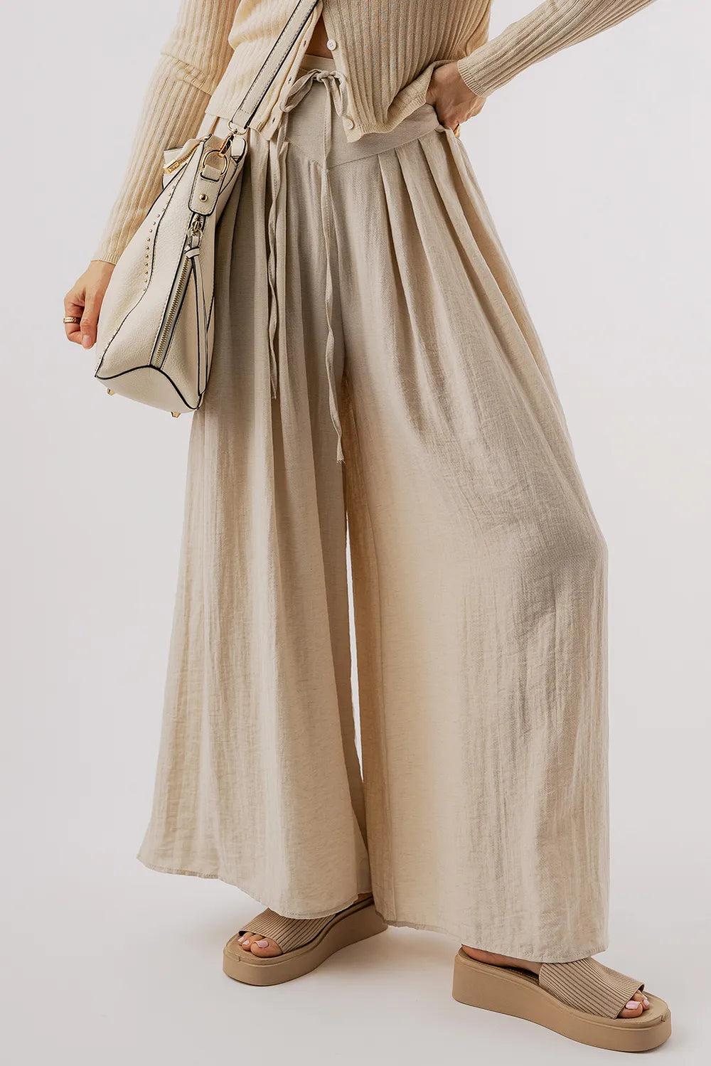 Tied Wide Leg Pants – Trendsi | ClozArt