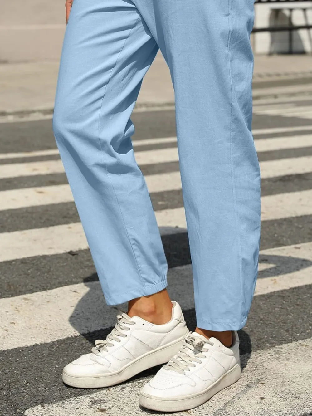Elastic Waist Tapered Pants – Trendsi | ClozArt