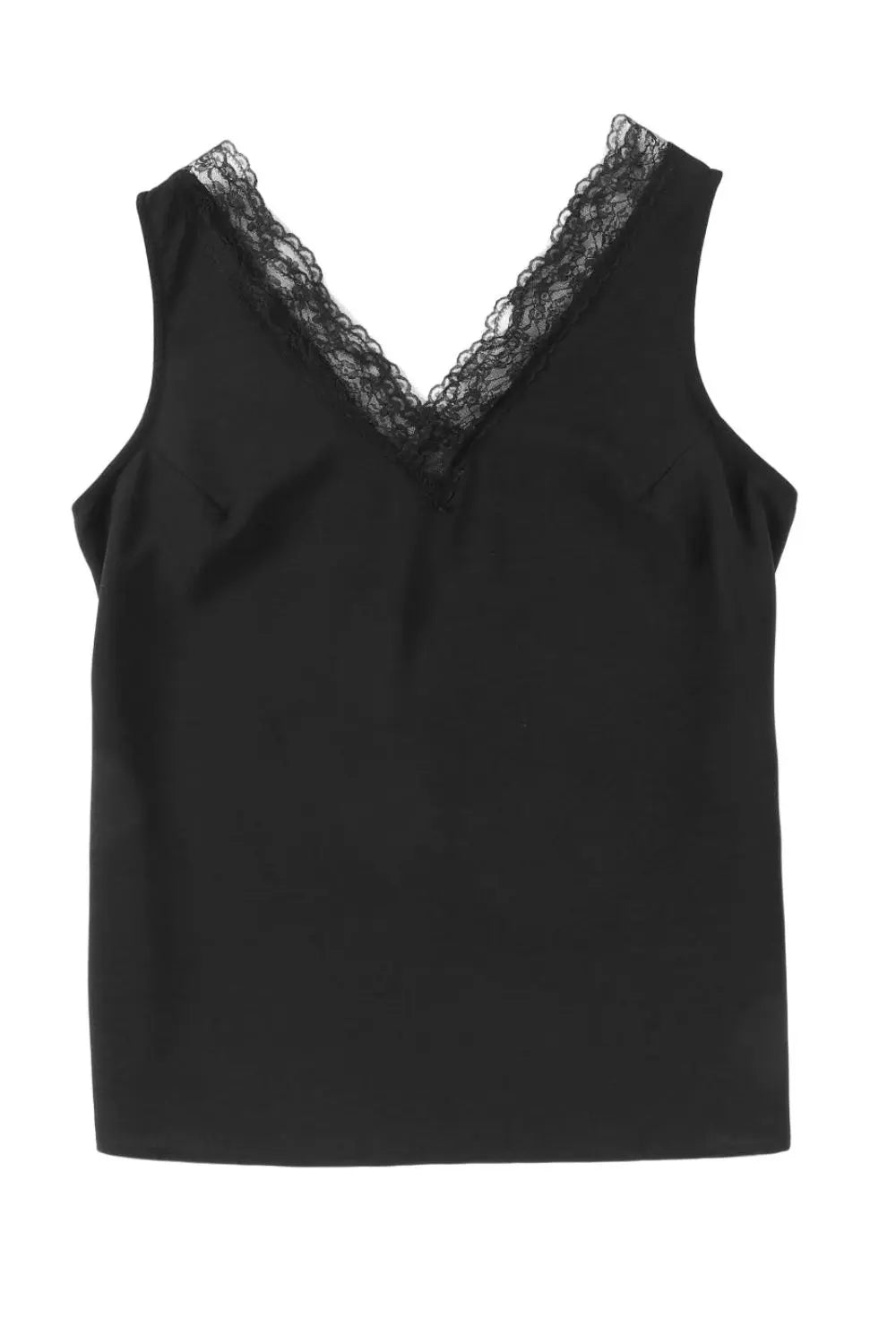 Lace Detail V-Neck Tank – Trendsi | ClozArt