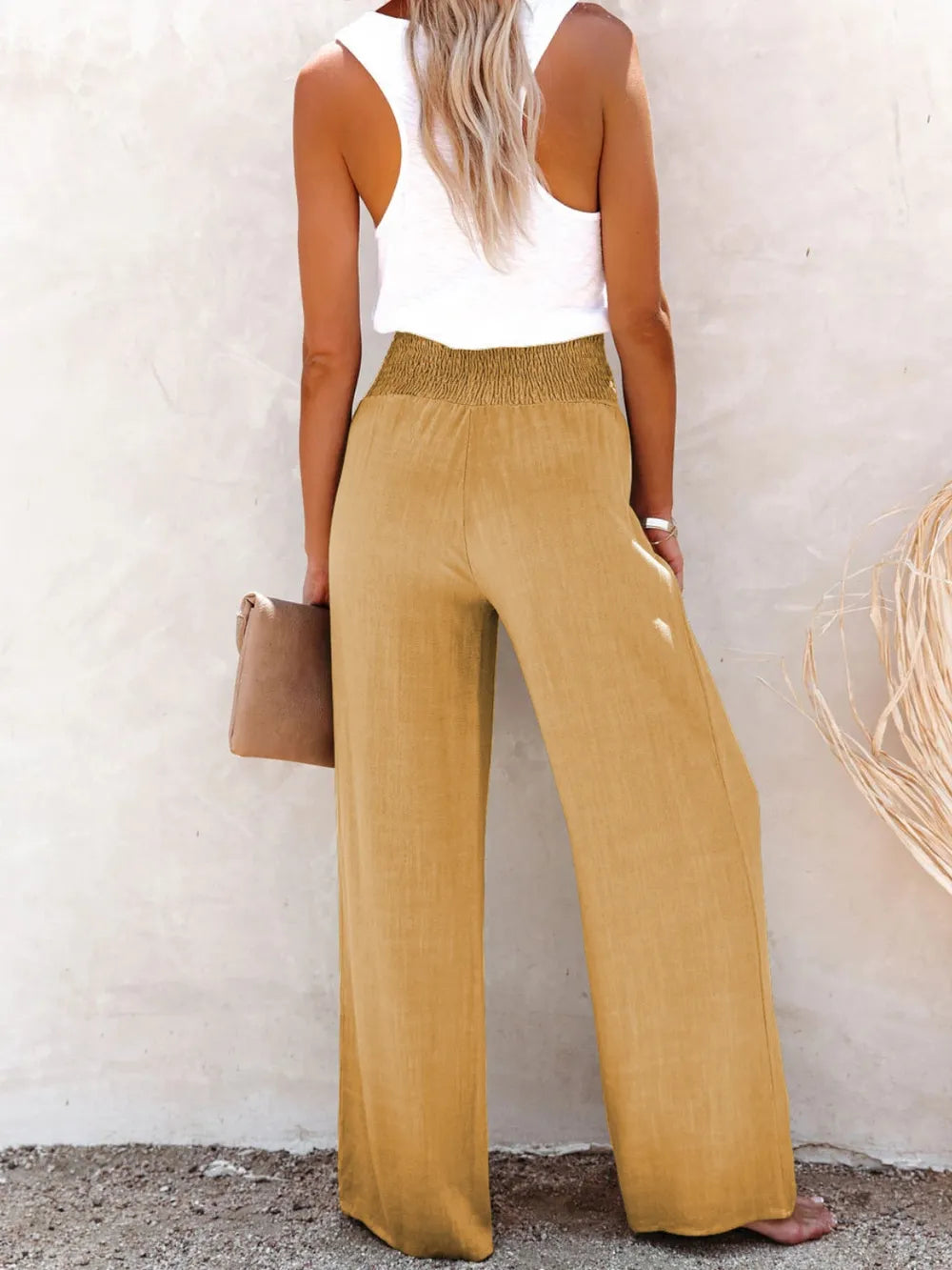 Full Size Decorative Button High Waist Pants – Trendsi | ClozArt