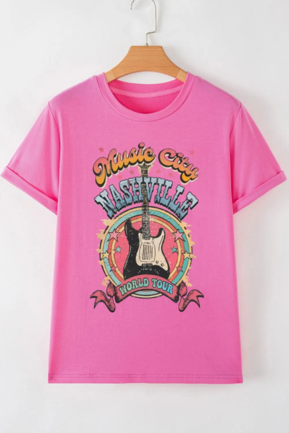 Graphic Round Neck Short Sleeve T-Shirt – Trendsi | ClozArt