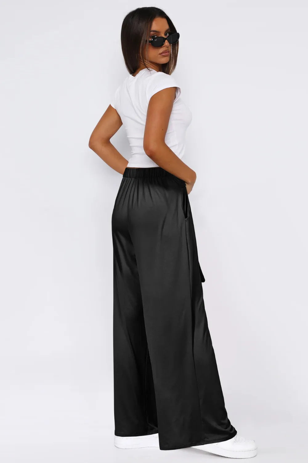 Tied Pocketed Wide Leg Pants – Trendsi | ClozArt