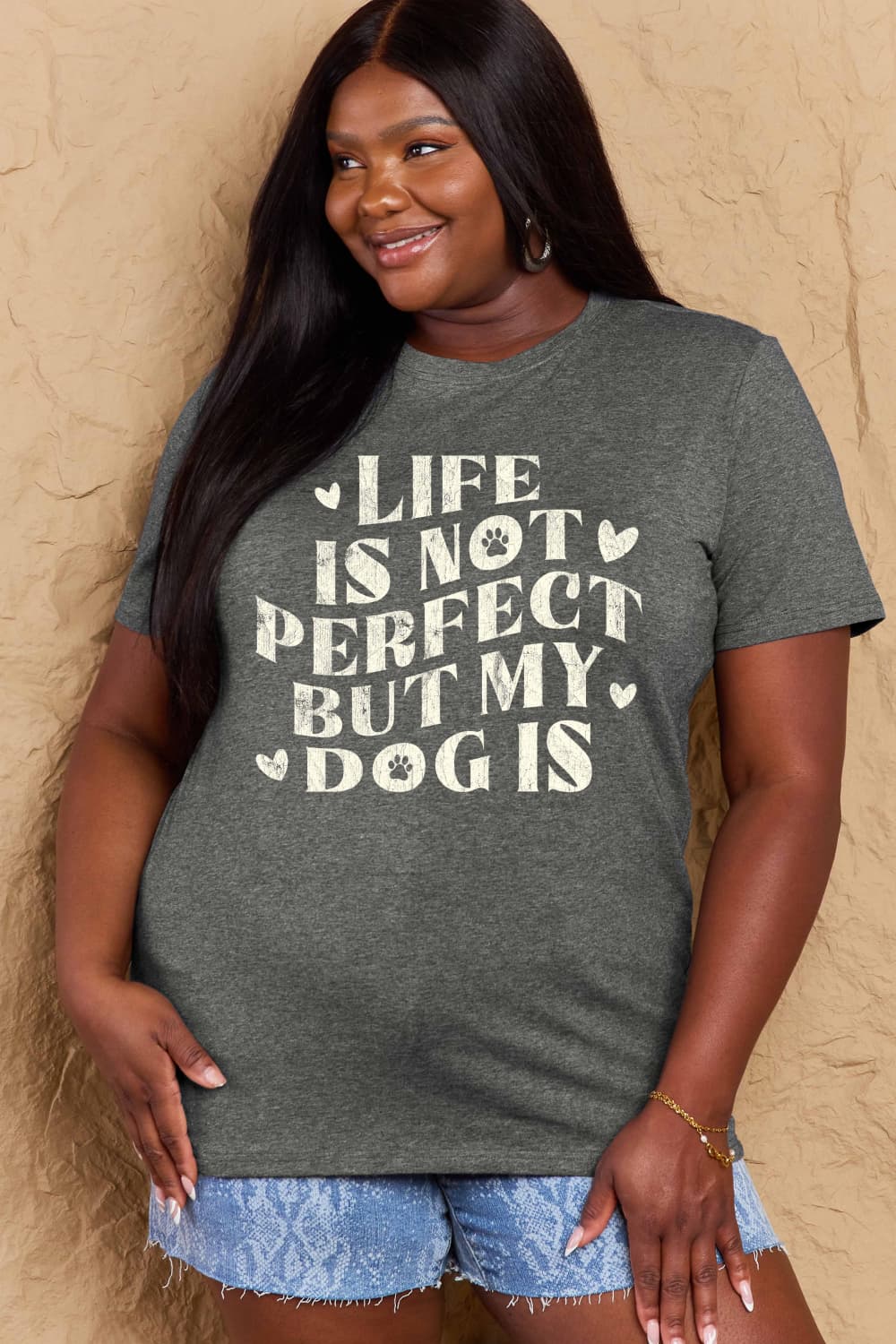 Simply Love Full Size Dog Slogan Graphic Cotton T-Shirt – Trendsi | ClozArt