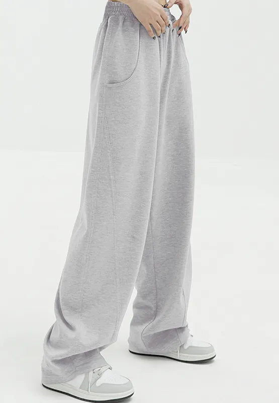 Elastic Waist Sweatpants with Pockets – Trendsi | ClozArt