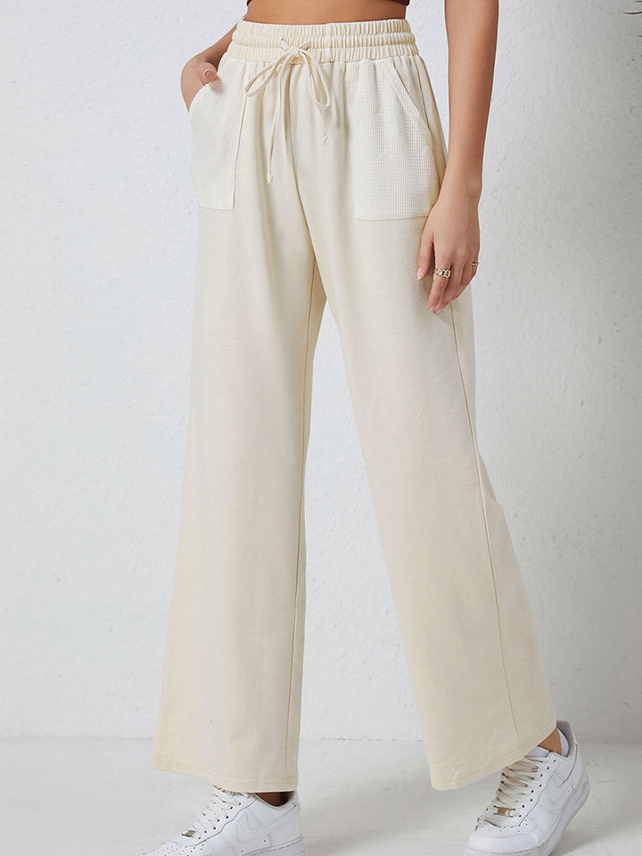Smocked Waist Drawstring Pocketed Pants – Trendsi | ClozArt