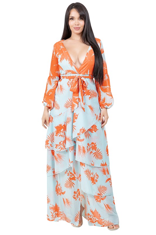 WOMEN FASHION LONG MAXI CHIFFON DRESS – By Claude | ClozArt