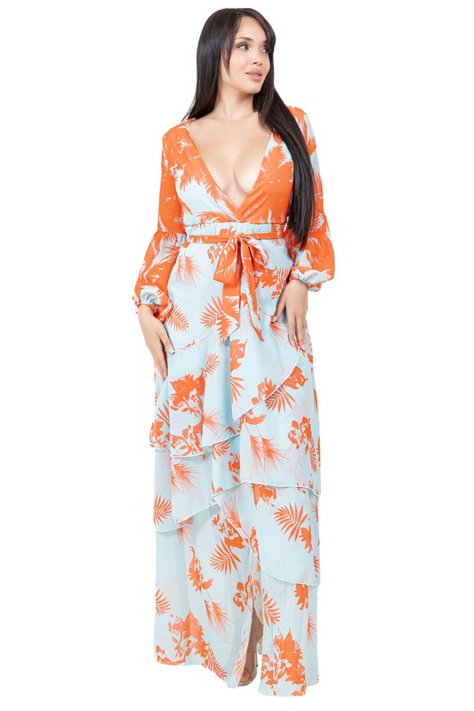 WOMEN FASHION LONG MAXI CHIFFON DRESS – By Claude | ClozArt