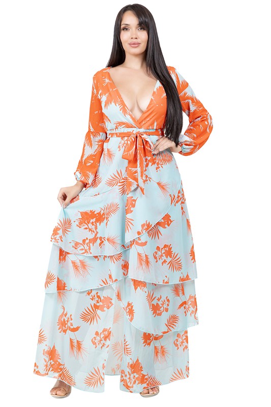 WOMEN FASHION LONG MAXI CHIFFON DRESS – By Claude | ClozArt