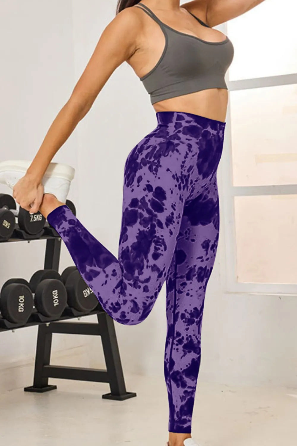 Tie-Dye High Waist Active Leggings – Trendsi | ClozArt