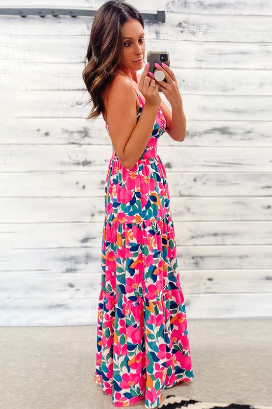 Women Twisted Smocked Back Tiered Maxi Dress – YNIQUE | ClozArt