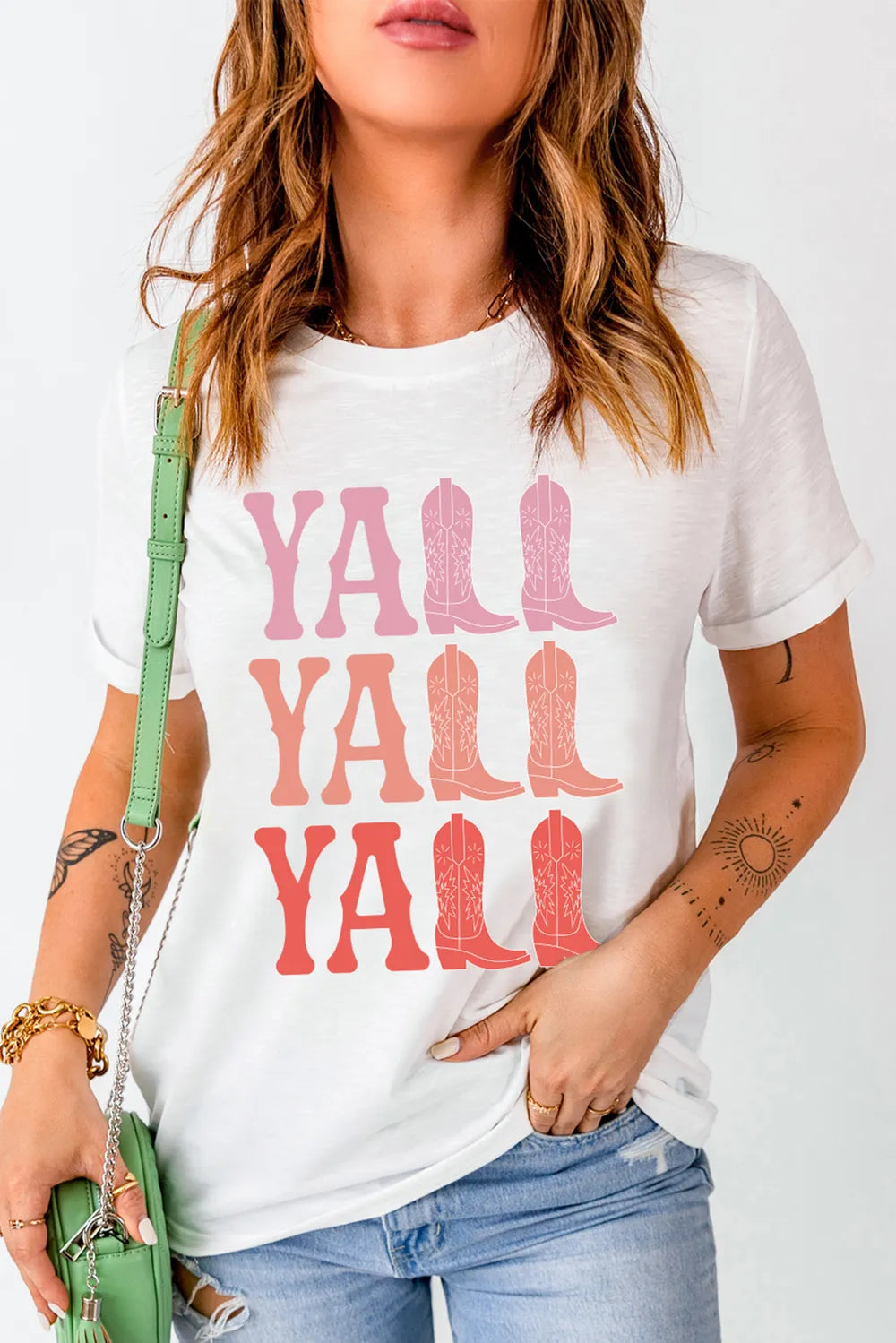 Letter Graphic Round Neck Short Sleeve T-Shirt – Trendsi | ClozArt