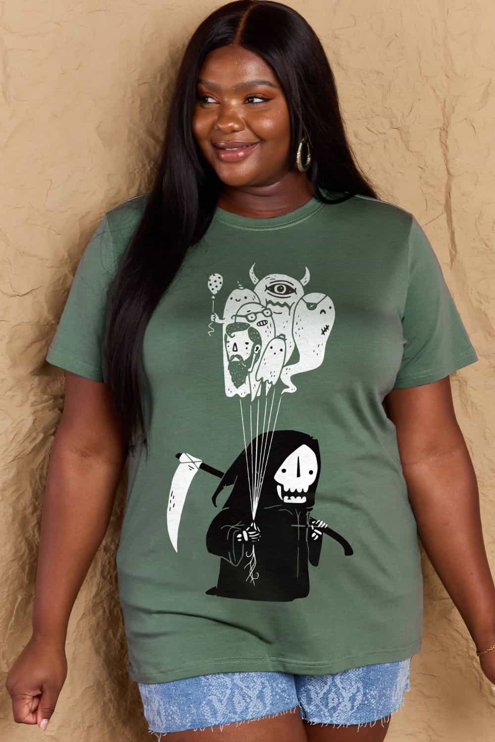 Simply Love Full Size Death Graphic T-Shirt – Trendsi | ClozArt