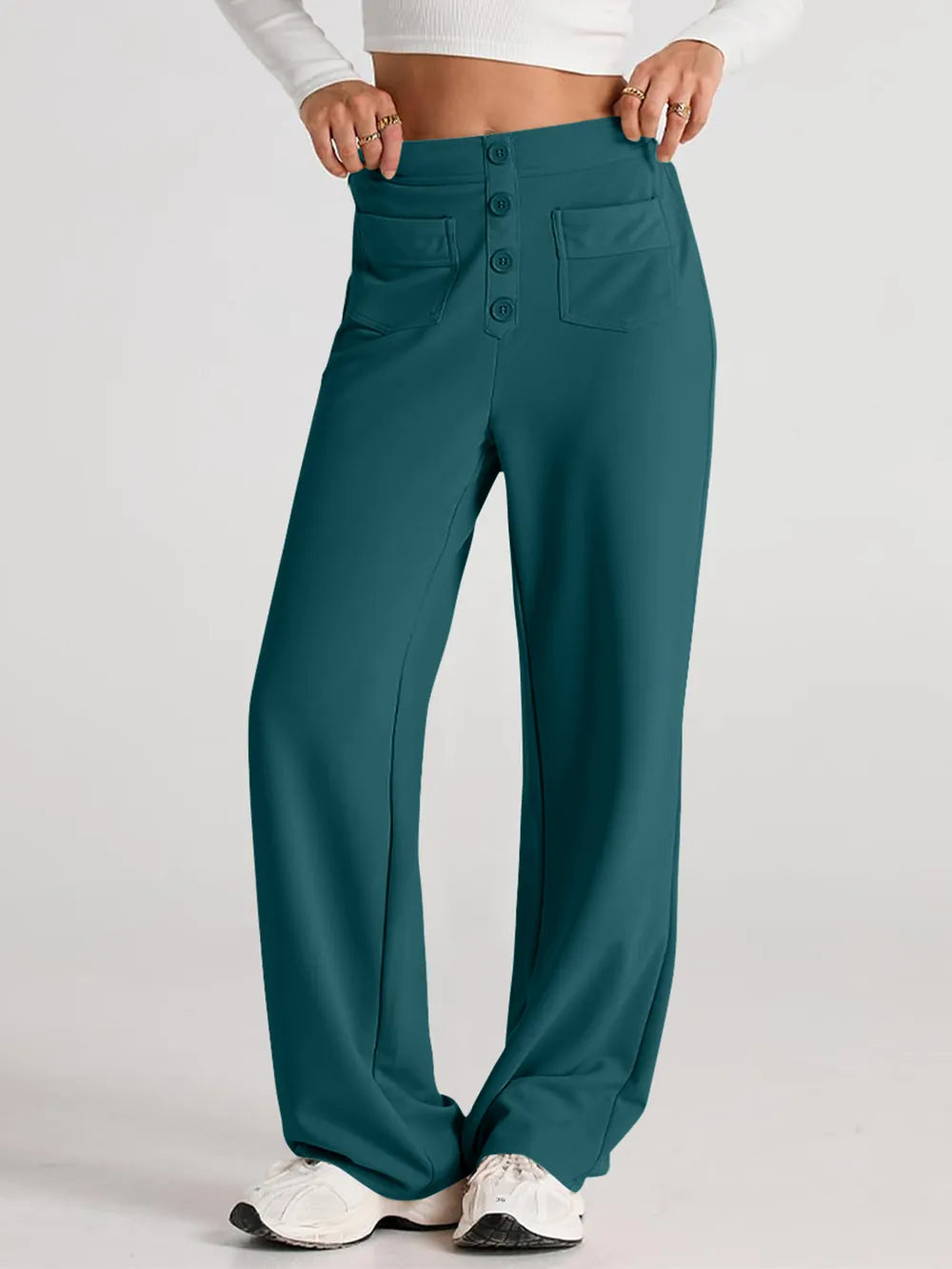 High Waist Wide Leg Pants – Trendsi | ClozArt