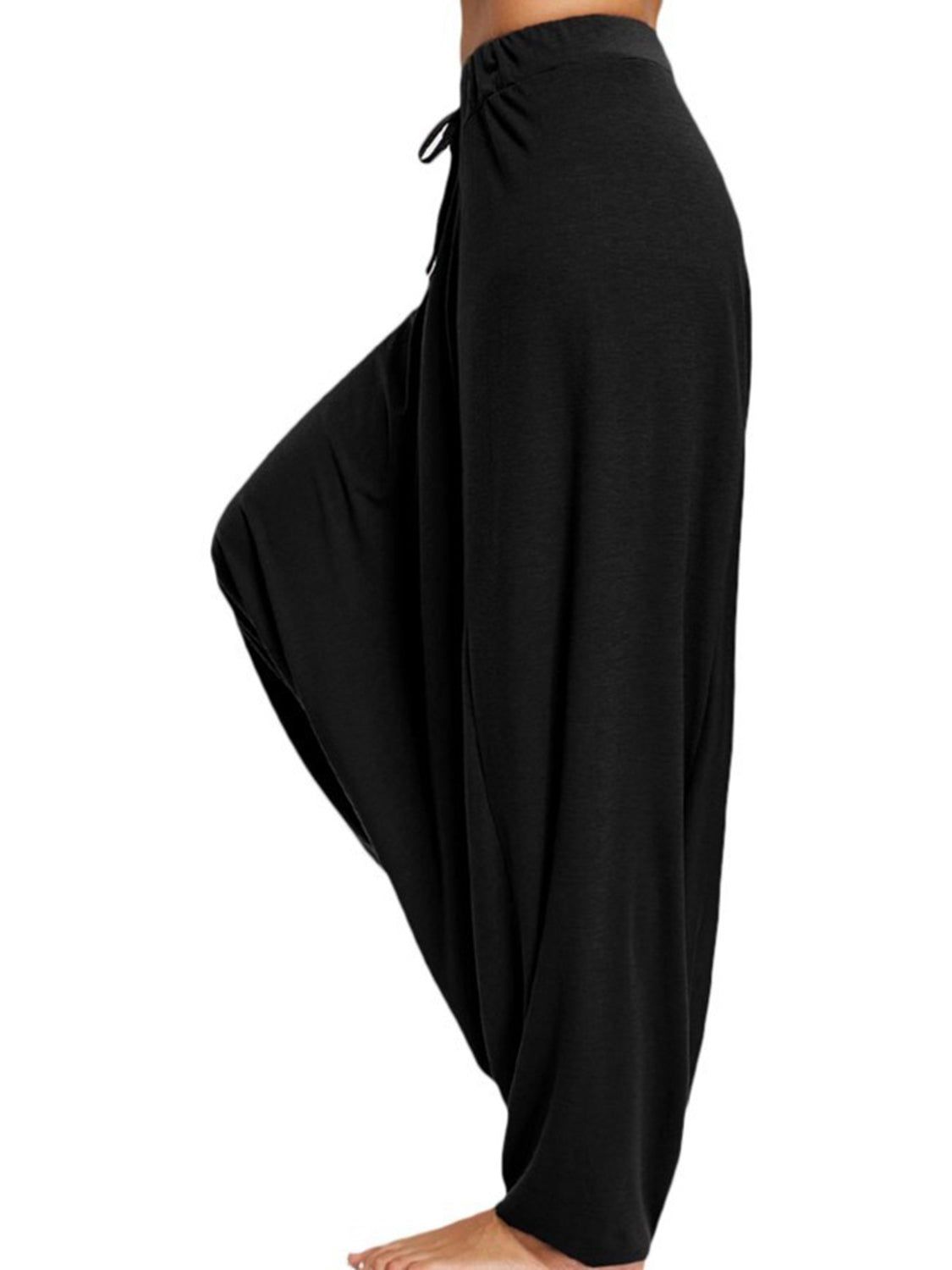 Tied Mid Waist Long Harem Pants – Trendsi | ClozArt