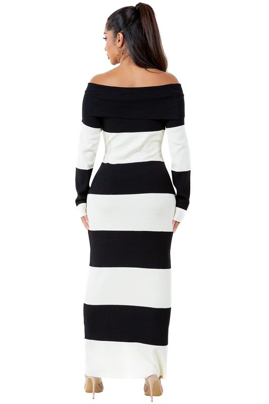 WOMEN FASHION LONG MAXI KNIT DRESS – By Claude | ClozArt