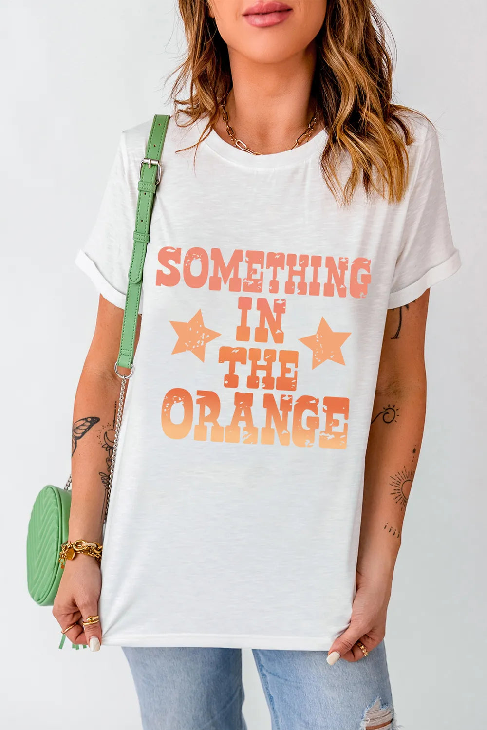 Letter Graphic Round Neck Short Sleeve T-Shirt – Trendsi | ClozArt
