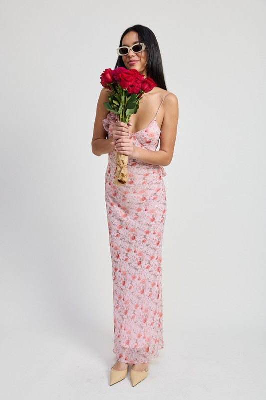SPAGHETTI STRAP MAXI DRESS – Emory Park | ClozArt