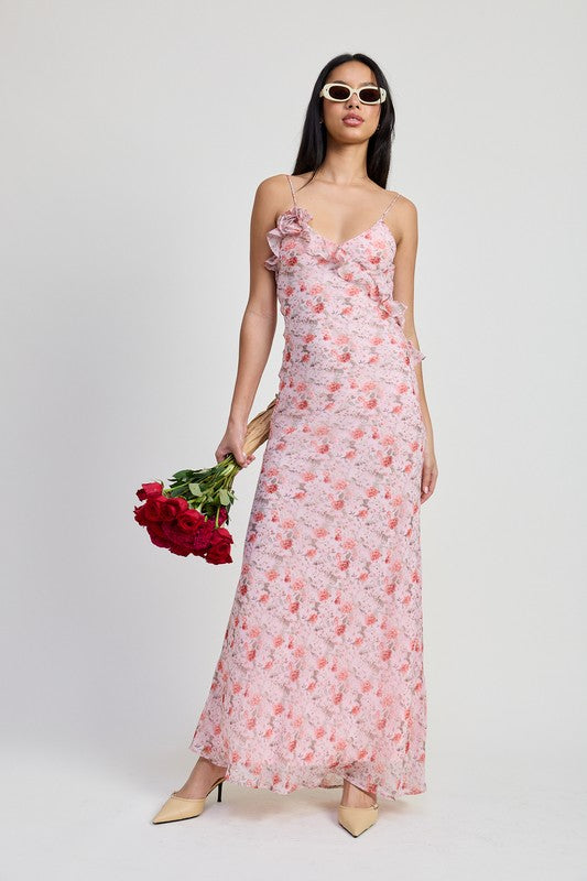 SPAGHETTI STRAP MAXI DRESS – Emory Park | ClozArt