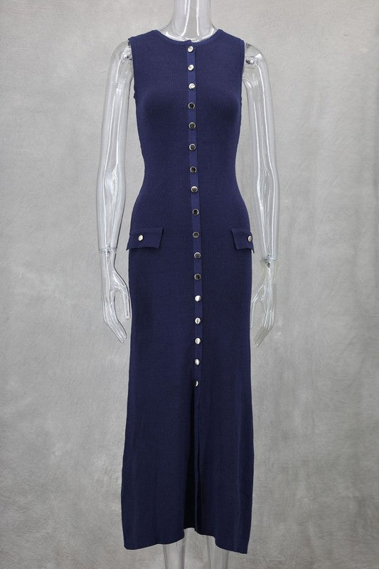WOMEN FASHION LONG MAXI KNIT DRESS – By Claude | ClozArt