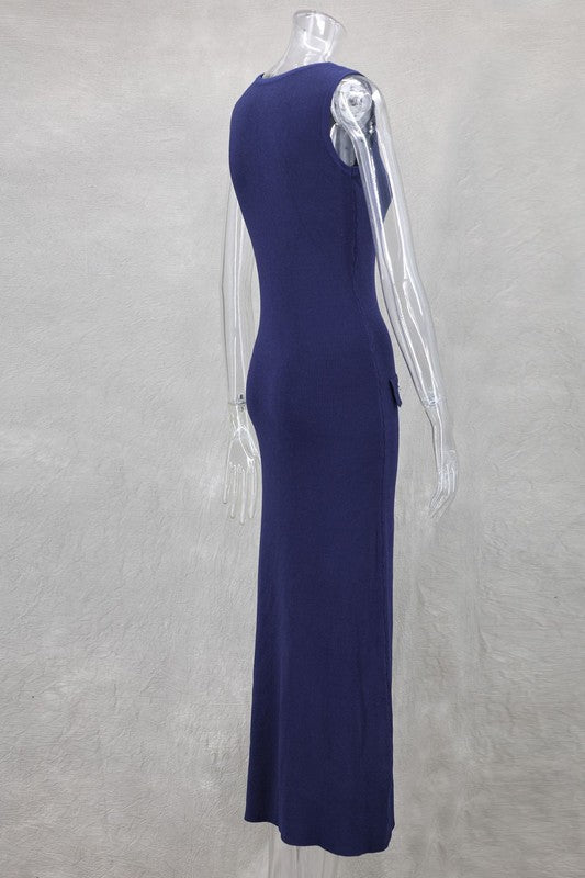 WOMEN FASHION LONG MAXI KNIT DRESS – By Claude | ClozArt