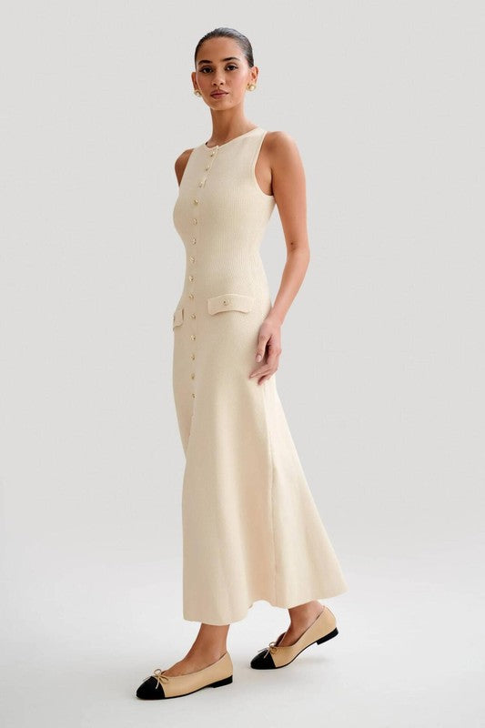 WOMEN FASHION LONG MAXI KNIT DRESS – By Claude | ClozArt