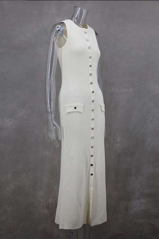 WOMEN FASHION LONG MAXI KNIT DRESS – By Claude | ClozArt