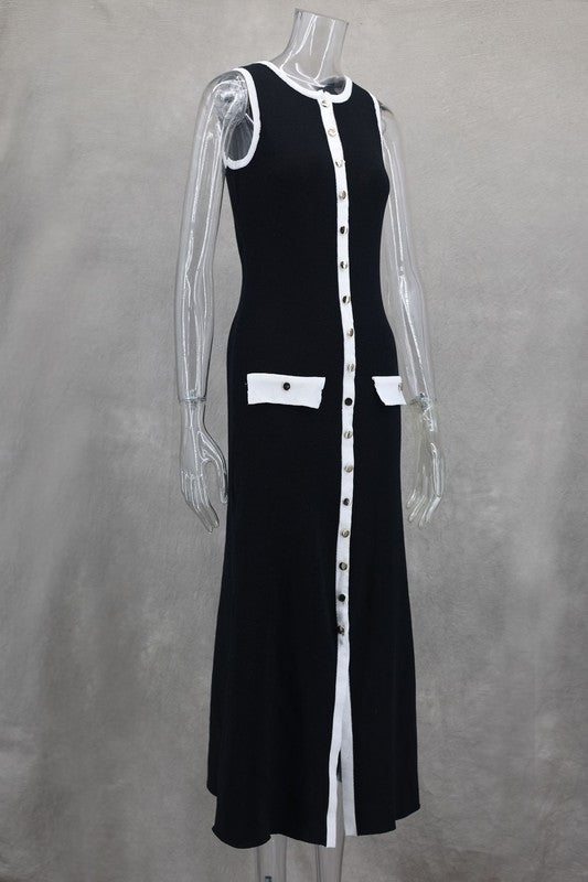 WOMEN FASHION LONG MAXI KNIT DRESS – By Claude | ClozArt