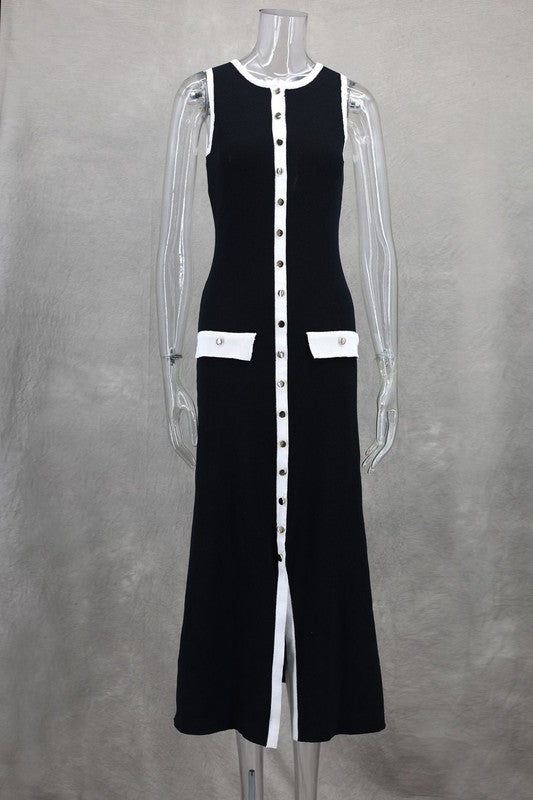 WOMEN FASHION LONG MAXI KNIT DRESS – By Claude | ClozArt