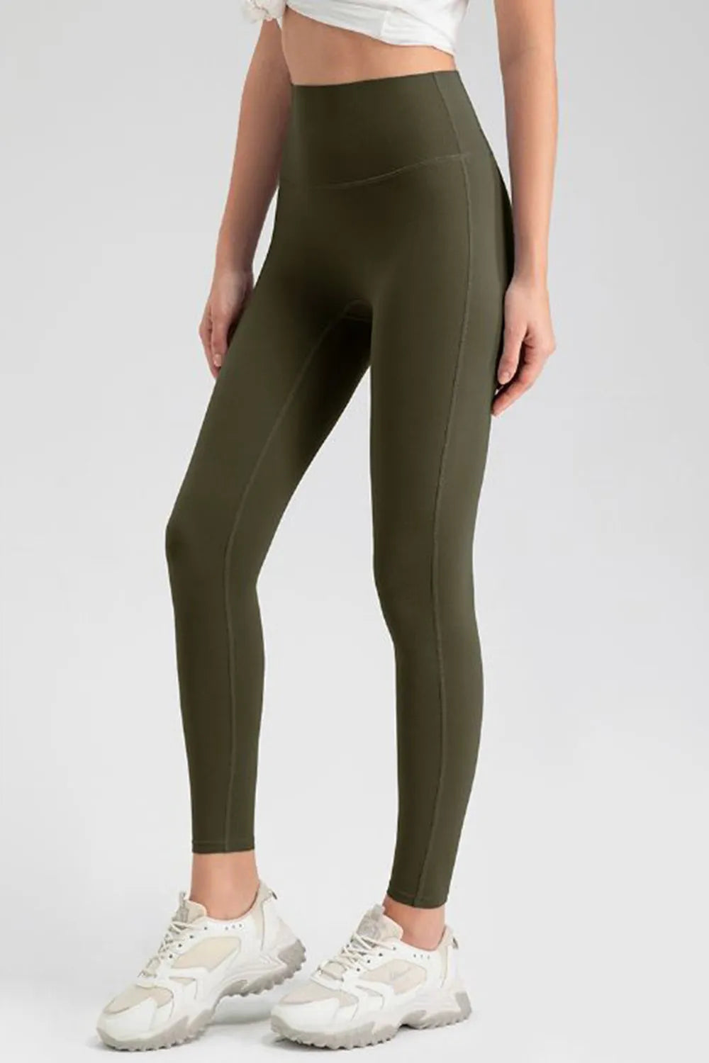 High Waist Skinny Active Pants – Trendsi | ClozArt