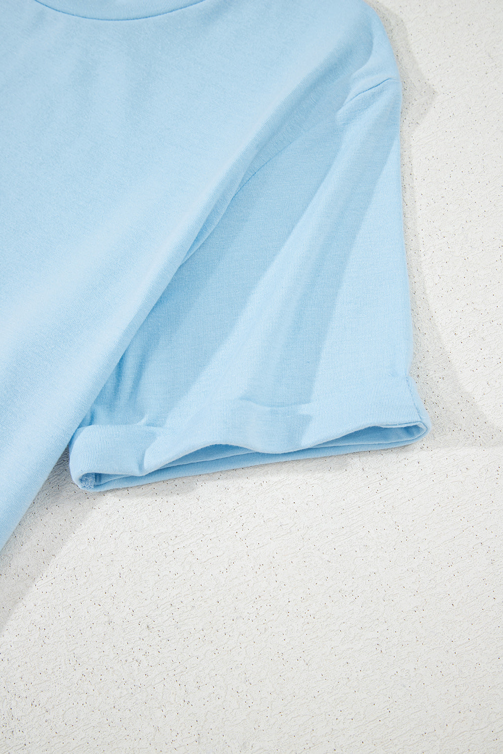 Red Solid Color Basic Crew Neck Plain Tee – Shewin | ClozArt