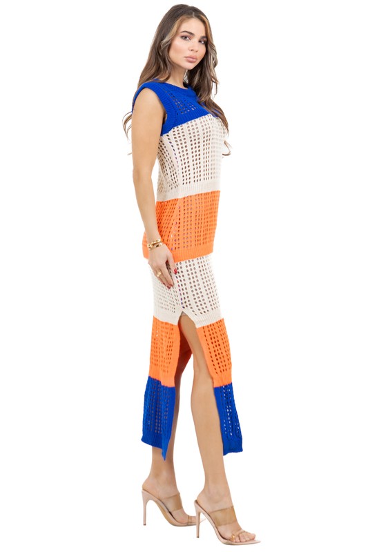 WOMEN FASHION CROCHET LONG MAXI DRESS – By Claude | ClozArt