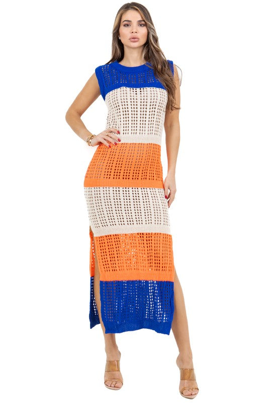 WOMEN FASHION CROCHET LONG MAXI DRESS – By Claude | ClozArt