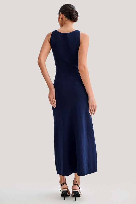 WOMEN FASHION LONG MAXI KNIT DRESS – By Claude | ClozArt