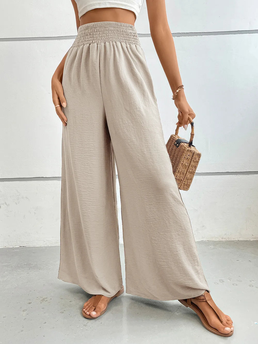 Perfee Wide Leg Pants with Pockets – Trendsi | ClozArt