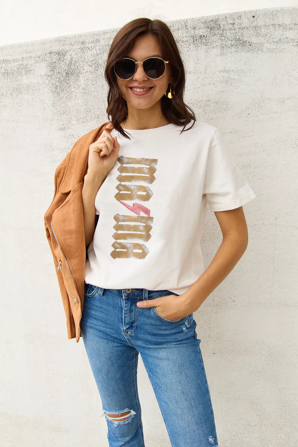 Simply Love Full Size MAMA Short Sleeve T-Shirt – Trendsi | ClozArt