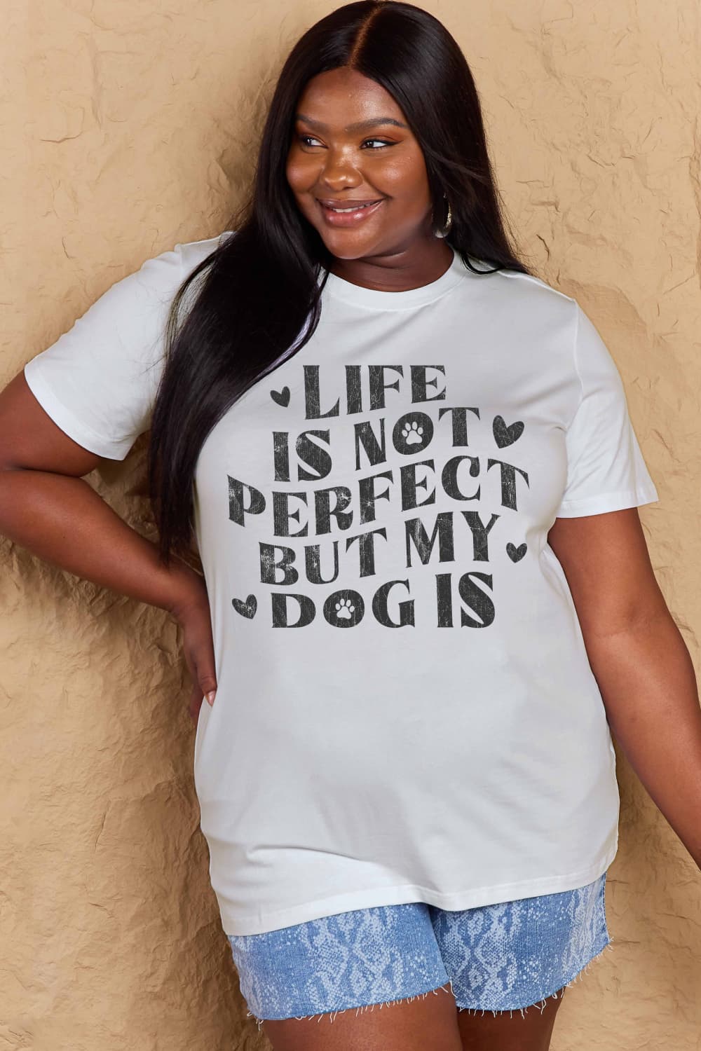 Simply Love Full Size Dog Slogan Graphic Cotton T-Shirt – Trendsi | ClozArt