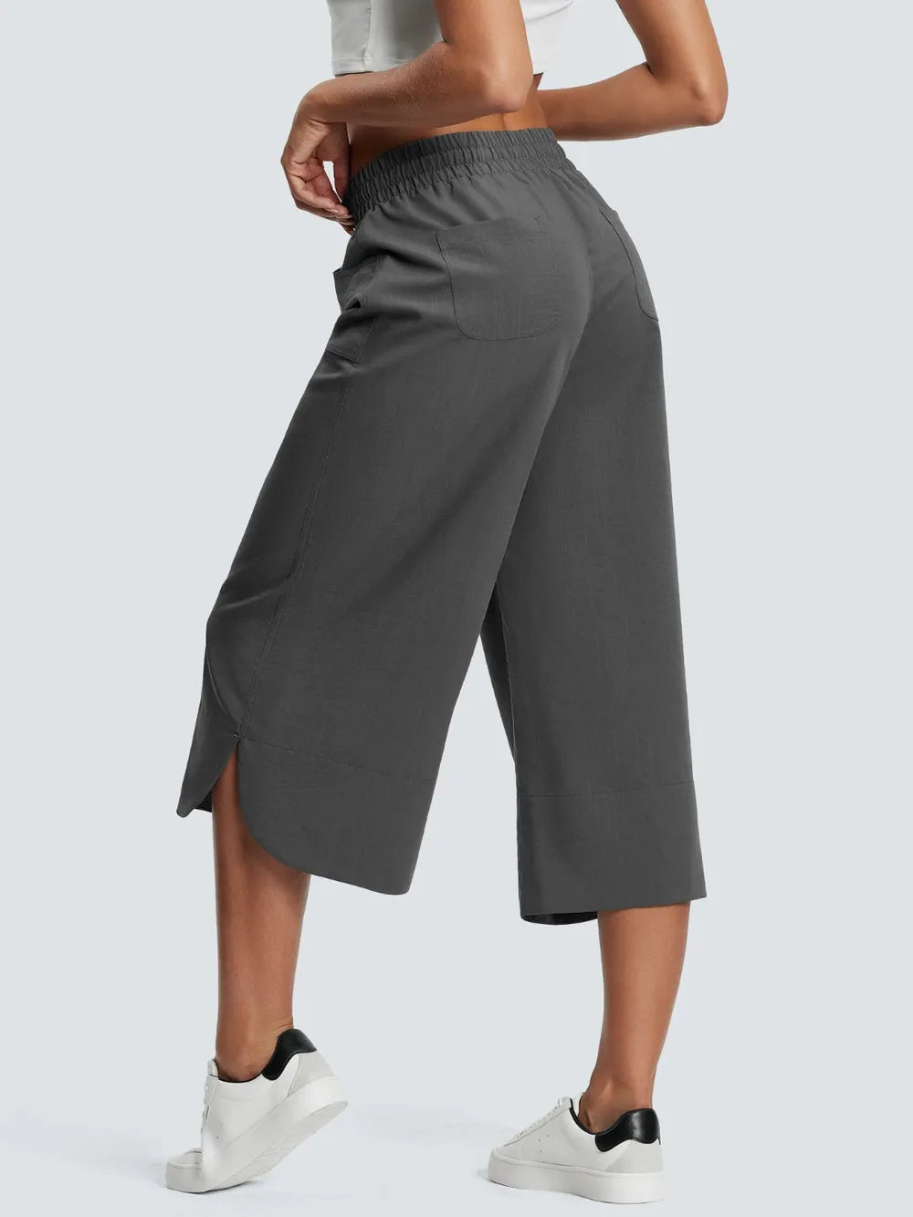 Full Size Drawstring Wide Leg Capris Pants Plus Size – Trendsi | ClozArt