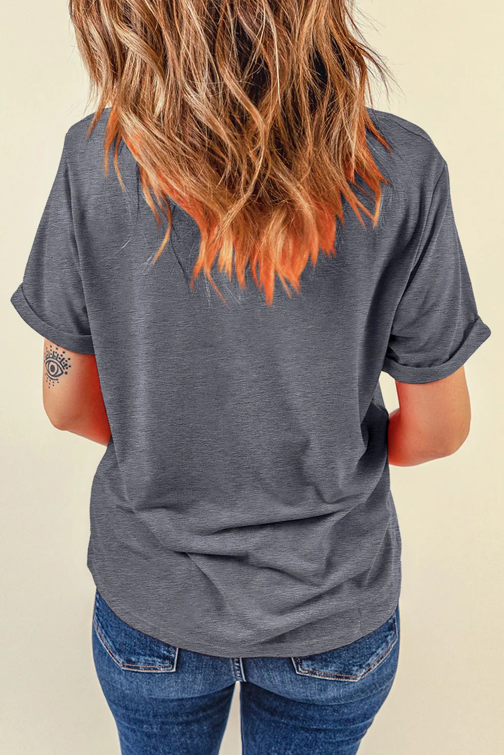 Checkered Graphic Round Neck Short Sleeve T-Shirt – Trendsi | ClozArt