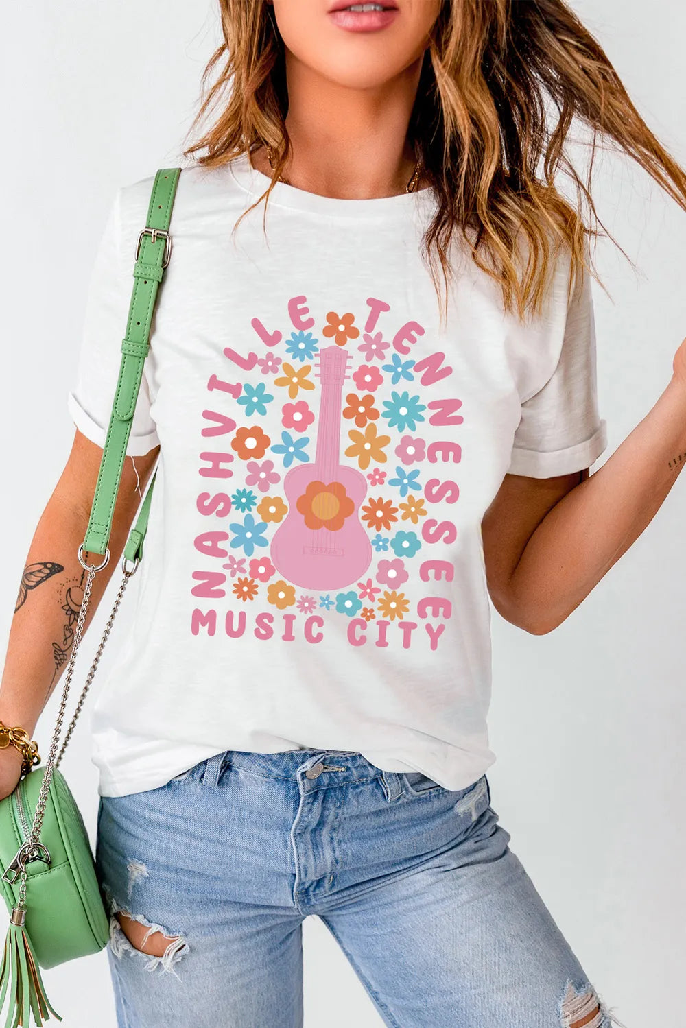 Graphic Round Neck Short Sleeve T-Shirt – Trendsi | ClozArt
