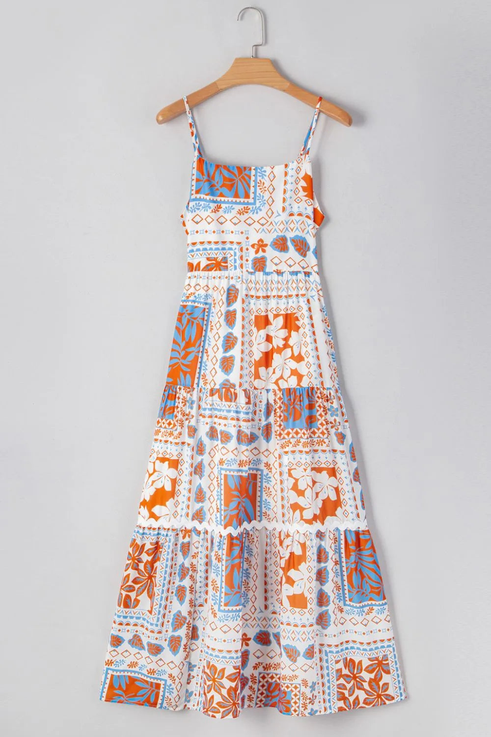 Printed Smocked Back Ricrac Trim Cami Dress – Trendsi | ClozArt