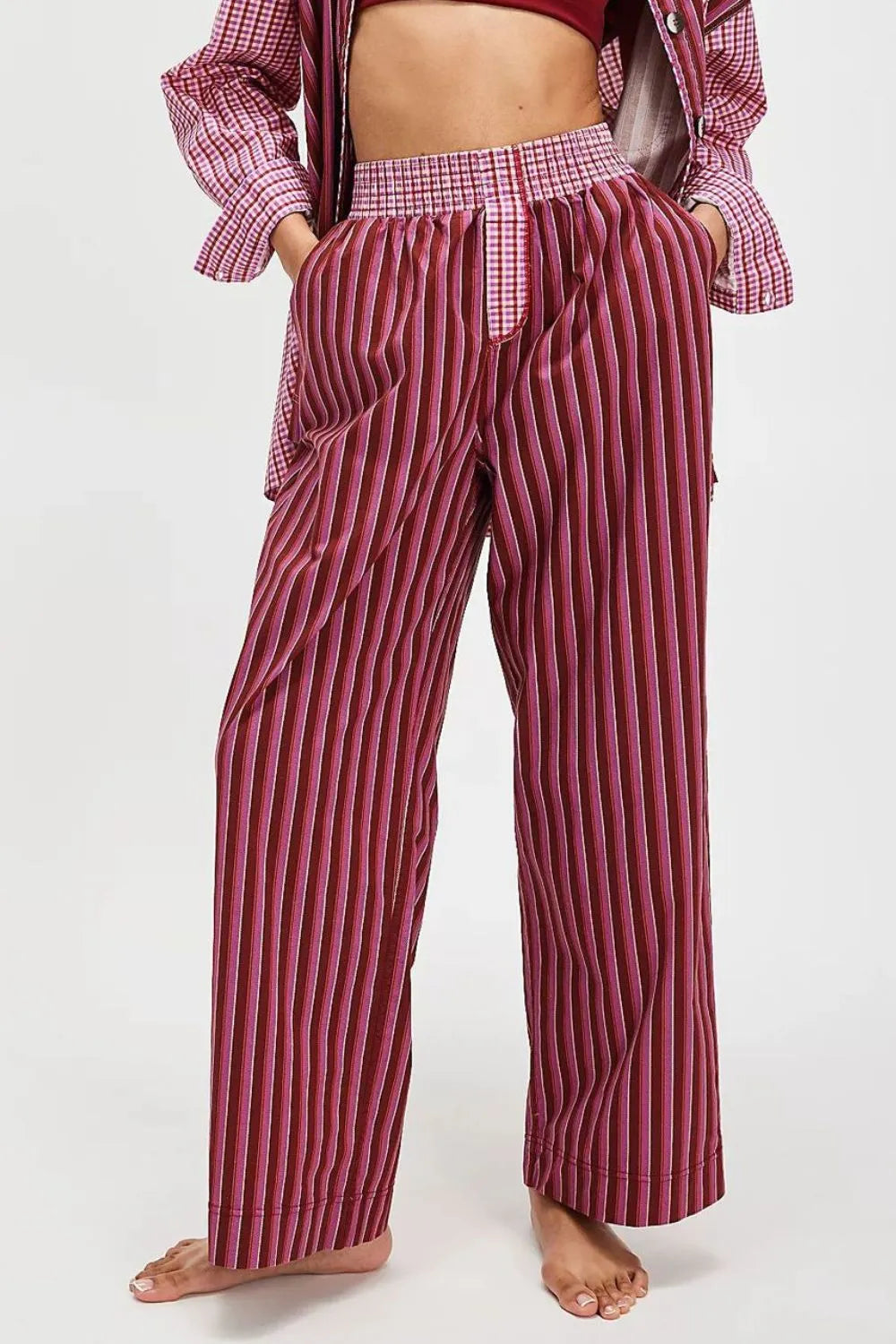 Striped Wide Leg Pants – Trendsi | ClozArt
