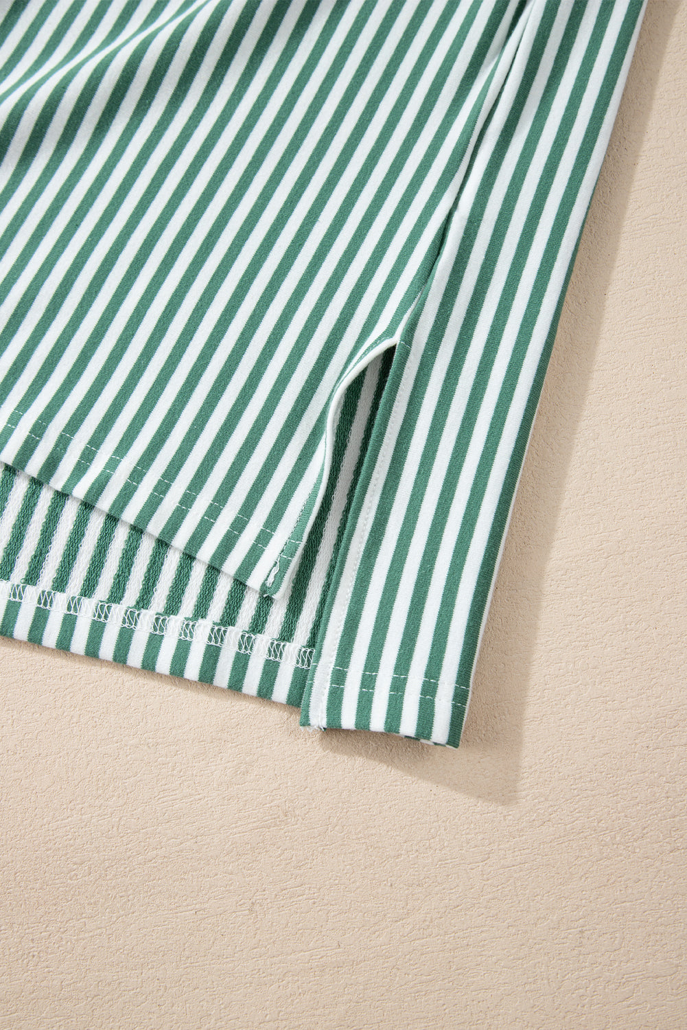 Phalaenopsis Striped Patchwork Oversized Tee – Shewin | ClozArt