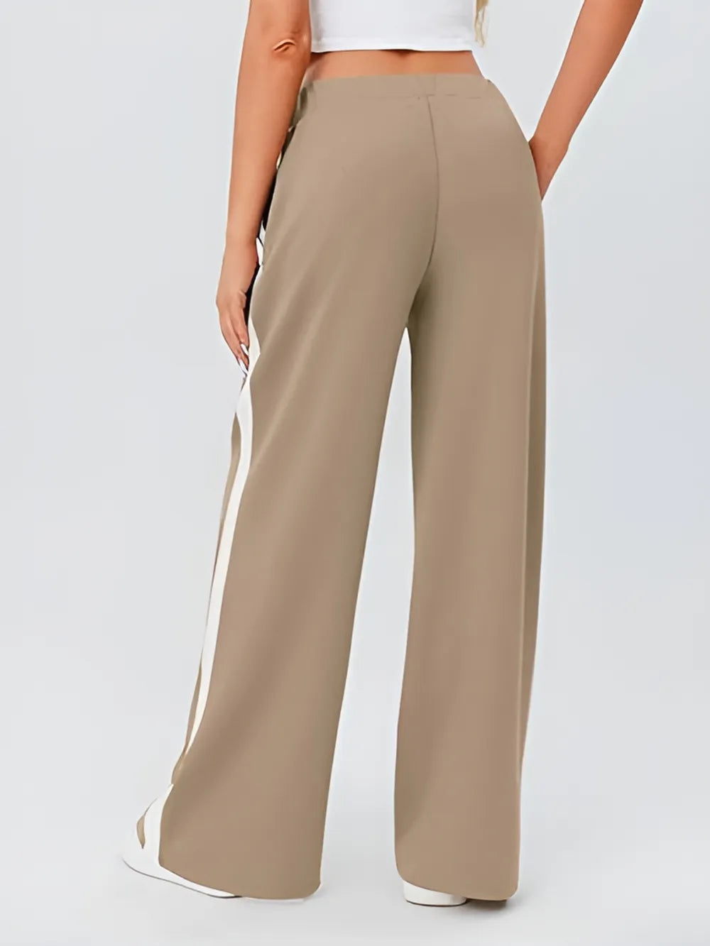 Side Striped Wide Leg Pants – Trendsi | ClozArt