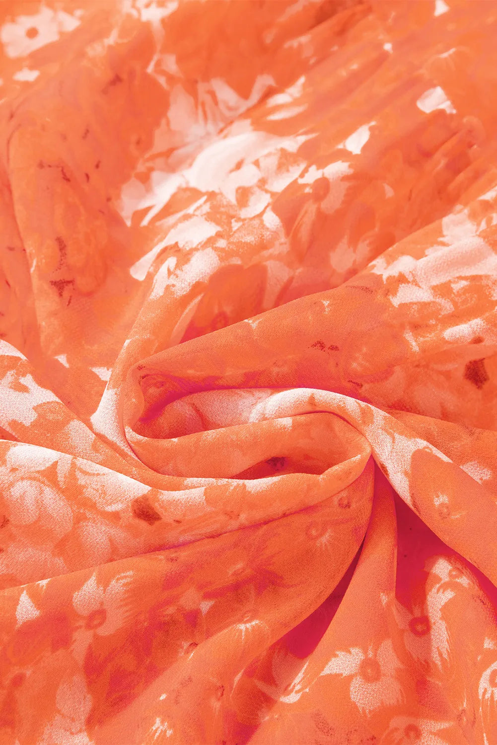 Smocked Printed V-Neck Long Sleeve Dress – Trendsi | ClozArt